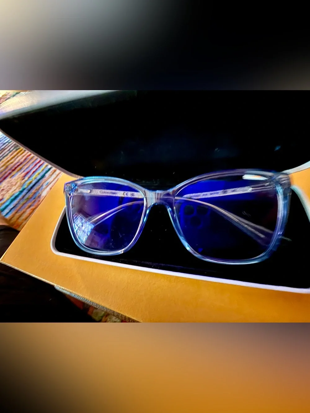 Calvin Klein glasses | Women | Translucent blue (EUC)